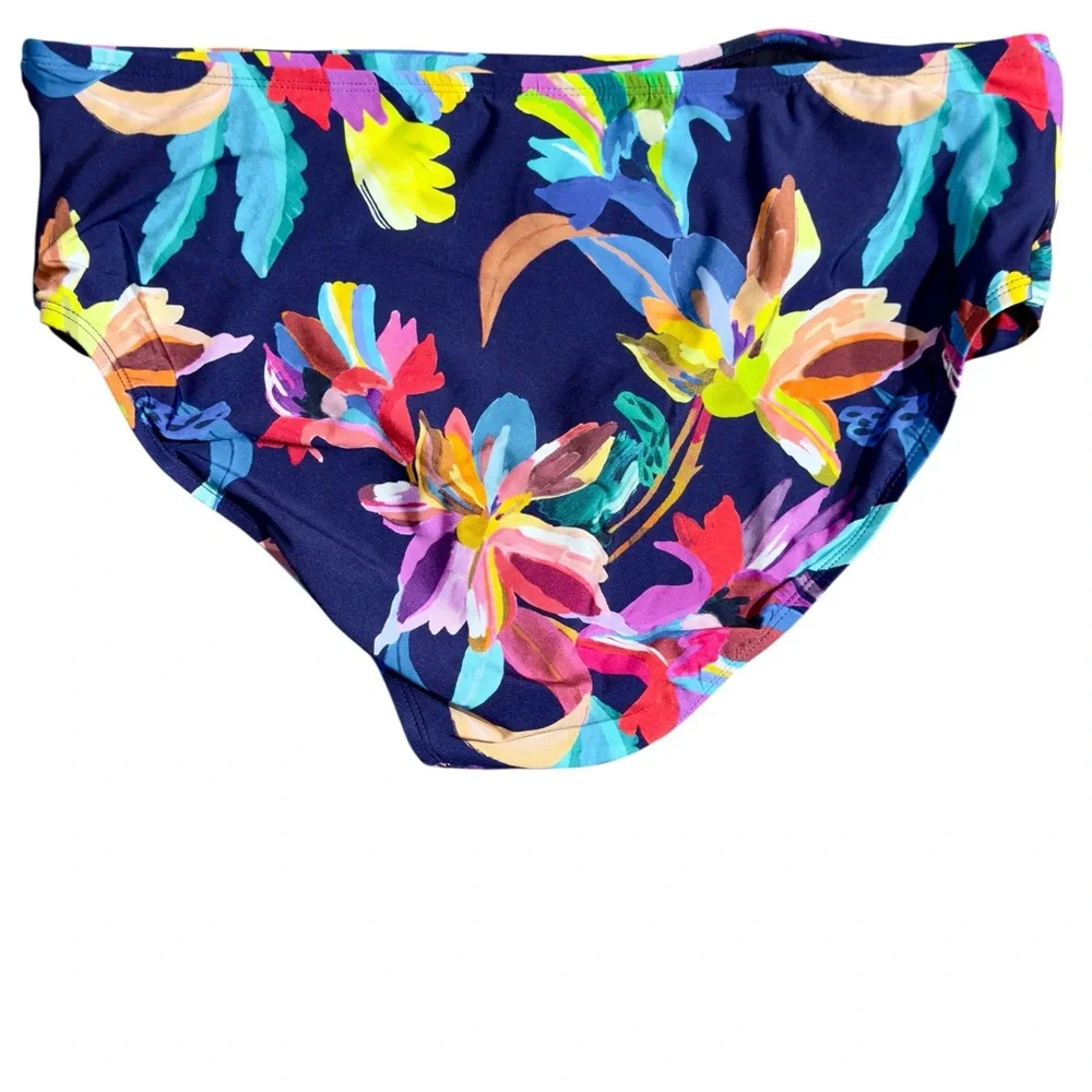 New La Blanca Floral Tankini Swimsuit 16W Slimming Tummy Control Tropical Pool